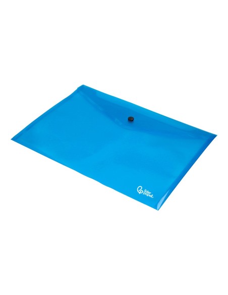 CARPETA BEAUT.DOSSIER BROCHE 34042 PP DIN A4 AZUL TPTE.-50 H.
