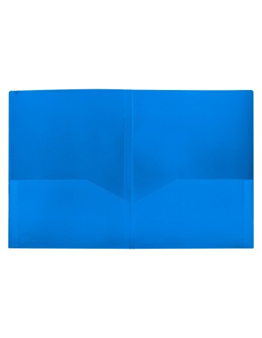 CARPETA BEAUT.DOSSIER DOS BOLSAS CANGUROS 45682 PP DIN A4 AZUL