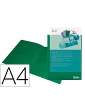 CARPETA BEAUT.DOSSIER DOS BOLSAS CANGUROS 45683 PP DIN A4 VERDE