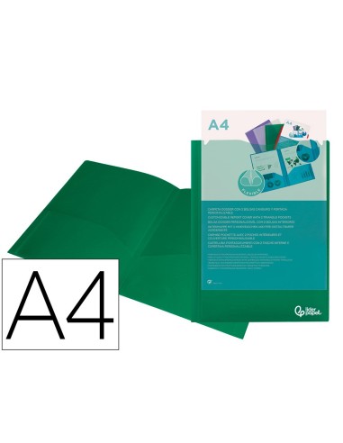 CARPETA BEAUT.DOSSIER DOS BOLSAS CANGUROS 45683 PP DIN A4 VERDE