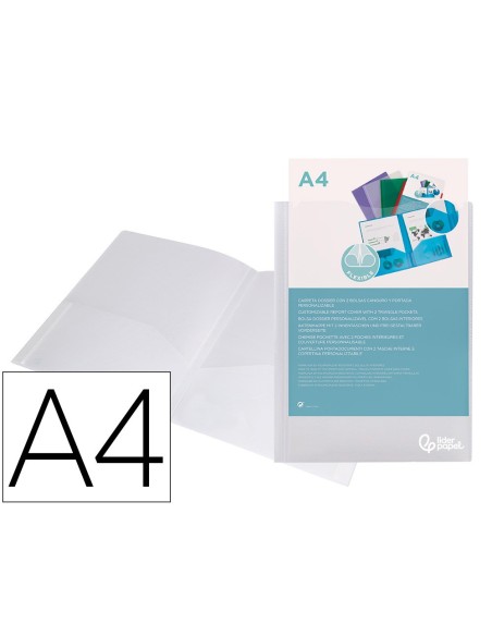 CARPETA BEAUT.DOSSIER DOS BOLSAS CANGUROS 45684 PP DIN A4 TPTE.