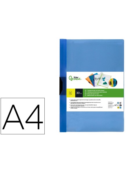 CARPETA BEAUT.DOSSIER PINZA LATERAL 45302 PP DIN A4 AZUL 30 H.PINZA D