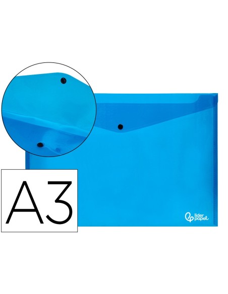 CARPETA BEAUT.DOSSIER BROCHE 44242 PP DIN A3 AZUL SERIE FROSTY
