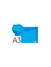 CARPETA BEAUT.DOSSIER BROCHE 44242 PP DIN A3 AZUL SERIE FROSTY 2