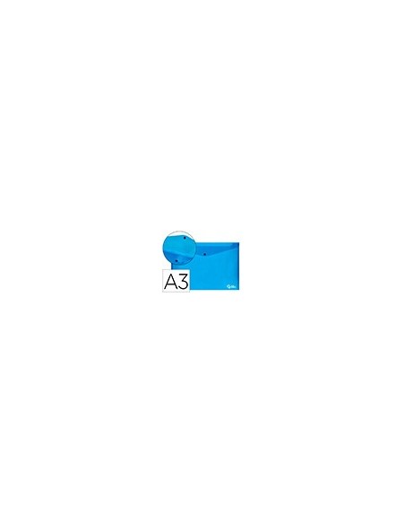 CARPETA BEAUT.DOSSIER BROCHE 44242 PP DIN A3 AZUL SERIE FROSTY