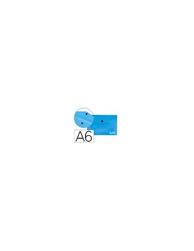 CARPETA BEAUT.DOSSIER BROCHE 44232 PP DIN A6 AZUL SERIE FROSTY