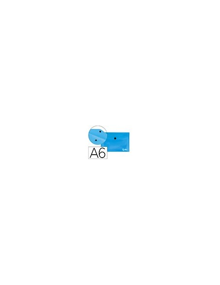 CARPETA BEAUT.DOSSIER BROCHE 44232 PP DIN A6 AZUL SERIE FROSTY