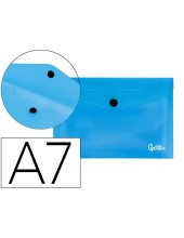 CARPETA BEAUT.DOSSIER BROCHE 44222 PP DIN A7 AZUL SERIE FROSTY