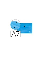 CARPETA BEAUT.DOSSIER BROCHE 44222 PP DIN A7 AZUL SERIE FROSTY 2