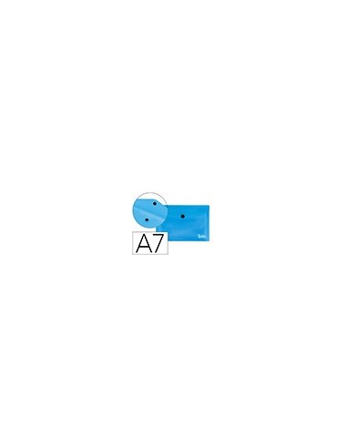 CARPETA BEAUT.DOSSIER BROCHE 44222 PP DIN A7 AZUL SERIE FROSTY