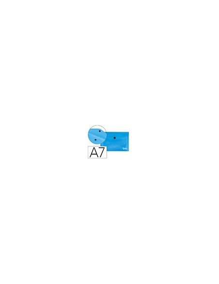 CARPETA BEAUT.DOSSIER BROCHE 44222 PP DIN A7 AZUL SERIE FROSTY