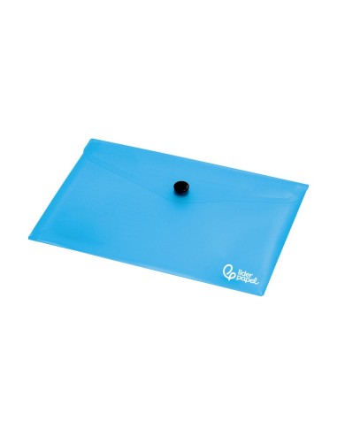 CARPETA BEAUT.DOSSIER BROCHE 44222 PP DIN A7 AZUL SERIE FROSTY