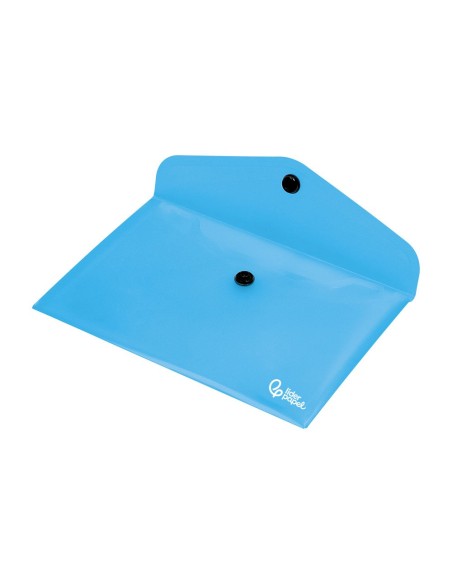 CARPETA BEAUT.DOSSIER BROCHE 44222 PP DIN A7 AZUL SERIE FROSTY