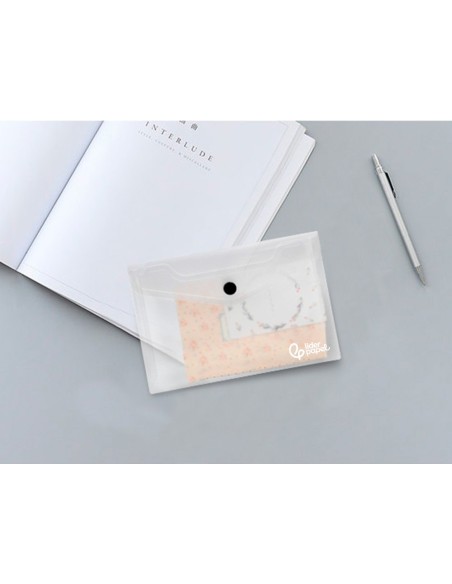 CARPETA BEAUT.DOSSIER BROCHE 44224 PP DIN A7 INCOLORA SERIE FROSTY