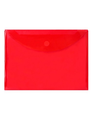 CARPETA DOSSIER BROCHE PP DIN A4 ROJA CIERRE VELCRO