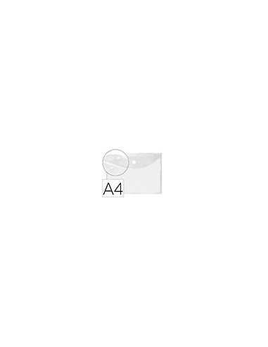 CARPETA DOSSIER BROCHE PP DIN A4 INCOLORA CIERRE VELCRO