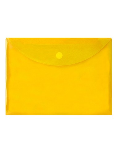 CARPETA DOSSIER BROCHE PP DIN A4 AMARILLO CIERRE VELCRO