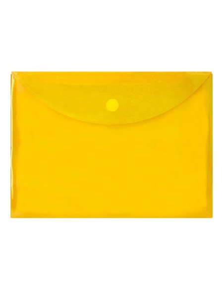 CARPETA DOSSIER BROCHE PP DIN A4 AMARILLO CIERRE VELCRO