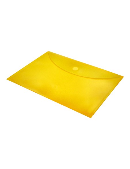 CARPETA DOSSIER BROCHE PP DIN A4 AMARILLO CIERRE VELCRO