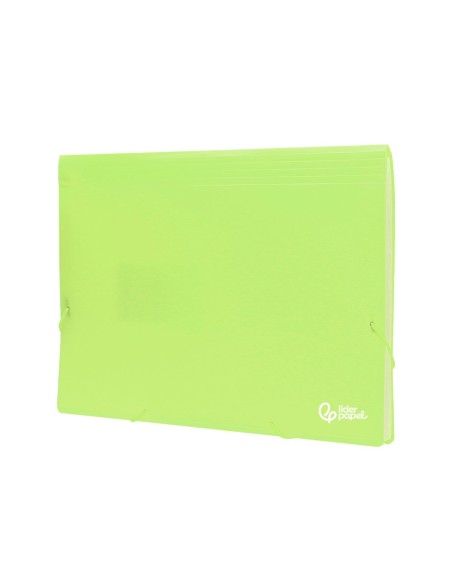 CARPETA CLASIFICADOR FUELLE PP. A4 AM. FLUOR OPACO 13 DEPARTAMENTOS