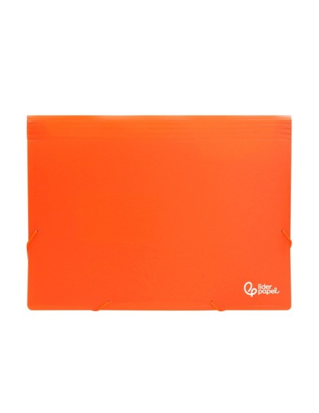 CARPETA CLASIFICADOR FUELLE PP. A4 NJ. FLUOR OPACO 13 DEPARTAMENTOS