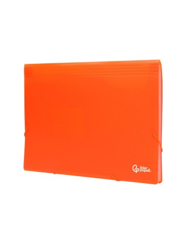 CARPETA CLASIFICADOR FUELLE PP. A4 NJ. FLUOR OPACO 13 DEPARTAMENTOS