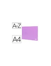 CARPETA CLASIFICADOR FUELLE PP. A4 LAVANDA OPACO 13 DEPARTAMENTOS 2