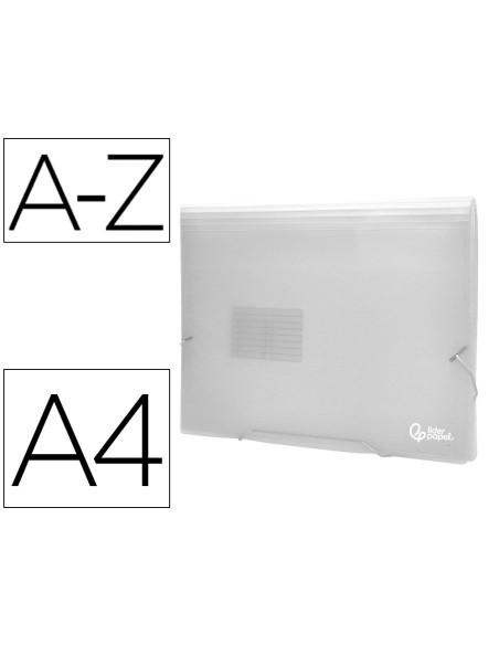 CARPETA BEAUT.CLASIF.FUELLE 32114 PP DIN A4 INCOLORA 13 DEPARTAMENTOS