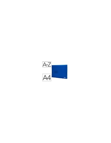 CARPETA BEAUT.CLASIF.FUELLE 32112 PP DIN A4 AZUL TPTE.-13 DEPARTAMENT