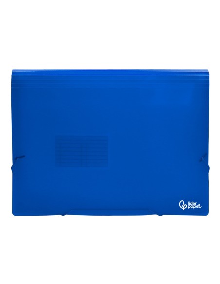 CARPETA BEAUT.CLASIF.FUELLE 32112 PP DIN A4 AZUL TPTE.-13 DEPARTAMENT