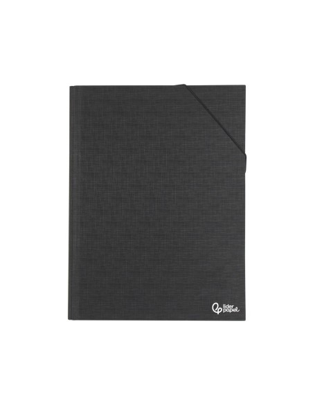 CARPETA CLASIF.A C.FORRADO FUELLE NEGRO 12 DEPARTAMENTOS