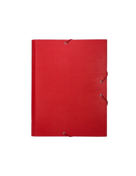 CARPETA CLASIF.A C.FORRADO SOLAPA ROJA 12 DEPARTAMENTOS