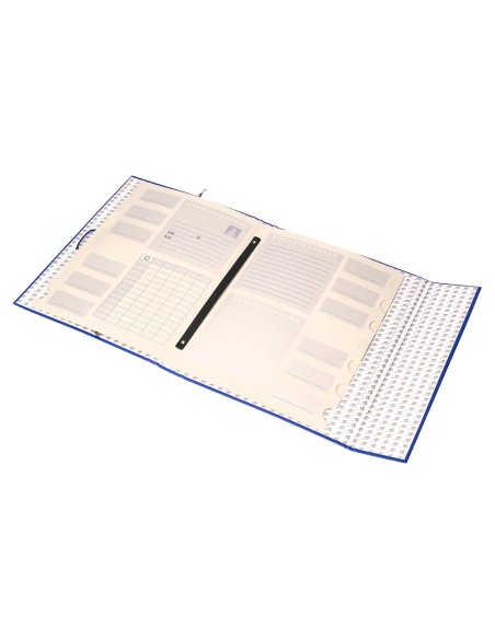 CARPETA CLASIF.A C.FORRADO SOLAPA AZUL 12 DEPARTAMENTOS