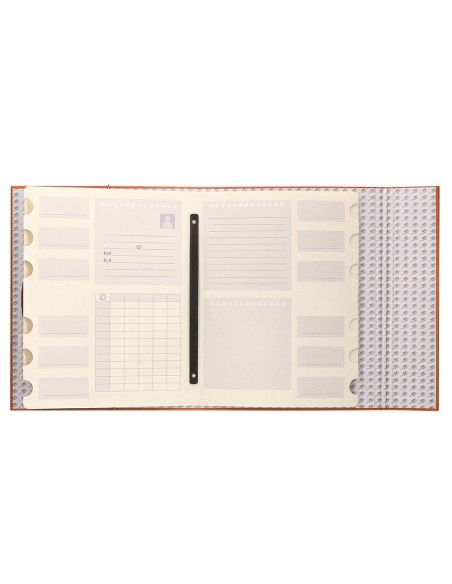CARPETA CLASIF.A C.FORRADO COAT SOLAPA I-NARANJA 12 DEPARTAMENTOS