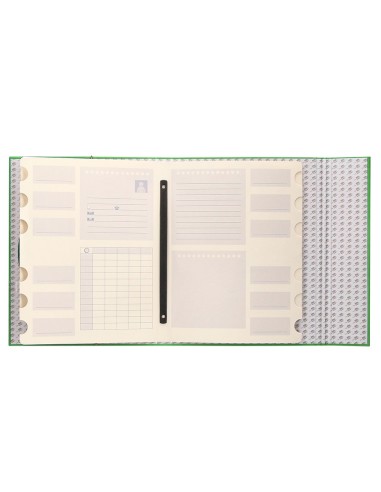 CARPETA CLASIF.A C.FORRADO COAT SOLAPA I-VER 12 DEPARTAMENTOS