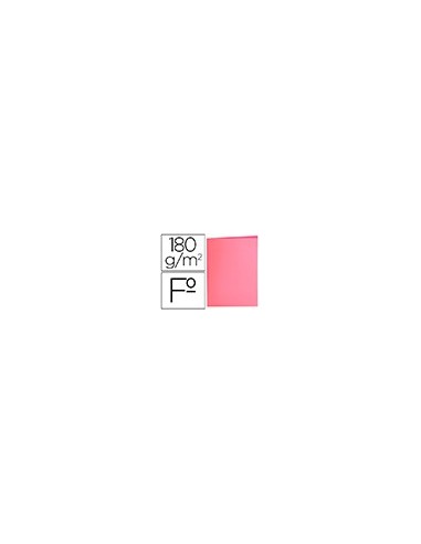 SUBCARPETA FL 180 GR. LIDERPAPEL ROSA PASTEL C/50