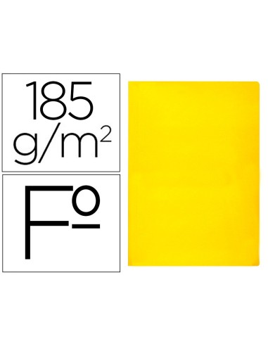 SUBCARPETA FL 180 GR. LIDERPAPEL AMARILLO INTENSO
