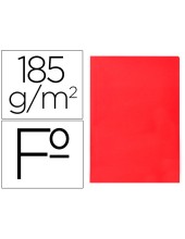 SUBCARPETA FL 180 GR. LIDERPAPEL ROJO INTENSO