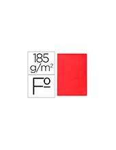 SUBCARPETA FL 180 GR. LIDERPAPEL ROJO INTENSO 2