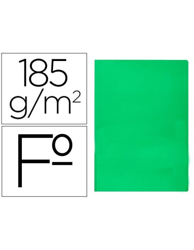 SUBCARPETA FL 180 GR. LIDERPAPEL VERDE INTENSO