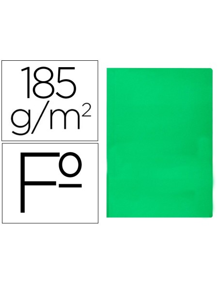 SUBCARPETA FL 180 GR. LIDERPAPEL VERDE INTENSO