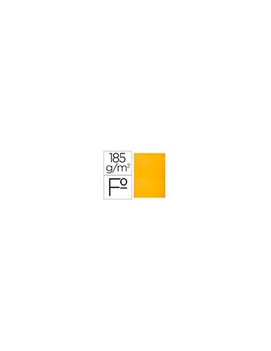 SUBCARPETA FL 180 GR. LIDERPAPEL NARANJA INTENSO