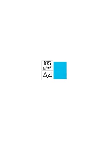 SUBCARPETA A4 185 GR. LIDERPAPEL CELESTE INTENSO C/50