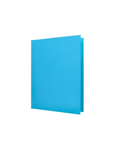 SUBCARPETA A4 185 GR. LIDERPAPEL CELESTE INTENSO C/50