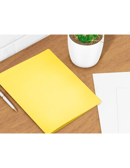 SUBCARPETA A4 180 GR. LIDERPAPEL AMARILLO INTENSO C/50