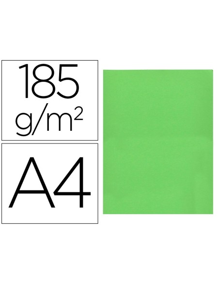 SUBCARPETA A4 180 GR. LIDERPAPEL VERDE INTENSO C/50