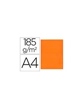 SUBCARPETA A4 185 GR. LIDERPAPEL NARANJA INTENSO C/50 2