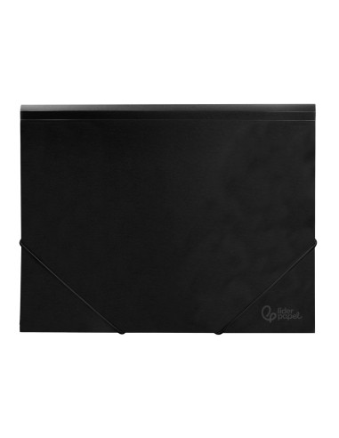 CARPETA GOMAS LIDERPAPEL A4 PP 3 SOLAPAS NG.