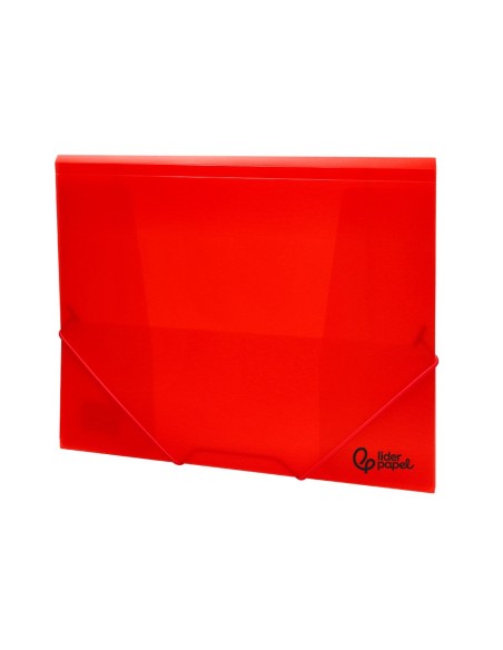 CARPETA GOMAS LIDERPAPEL A4 PP 3 SOLAPAS RJ. TPTE.
