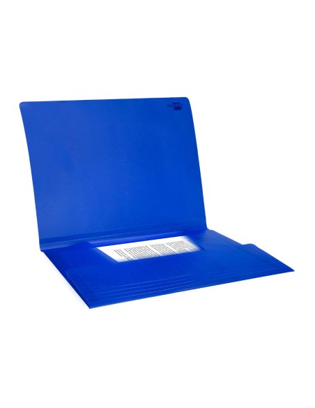 CARPETA GOMAS LIDERPAPEL A4 PP 3 SOLAPAS AZ. TPTE.